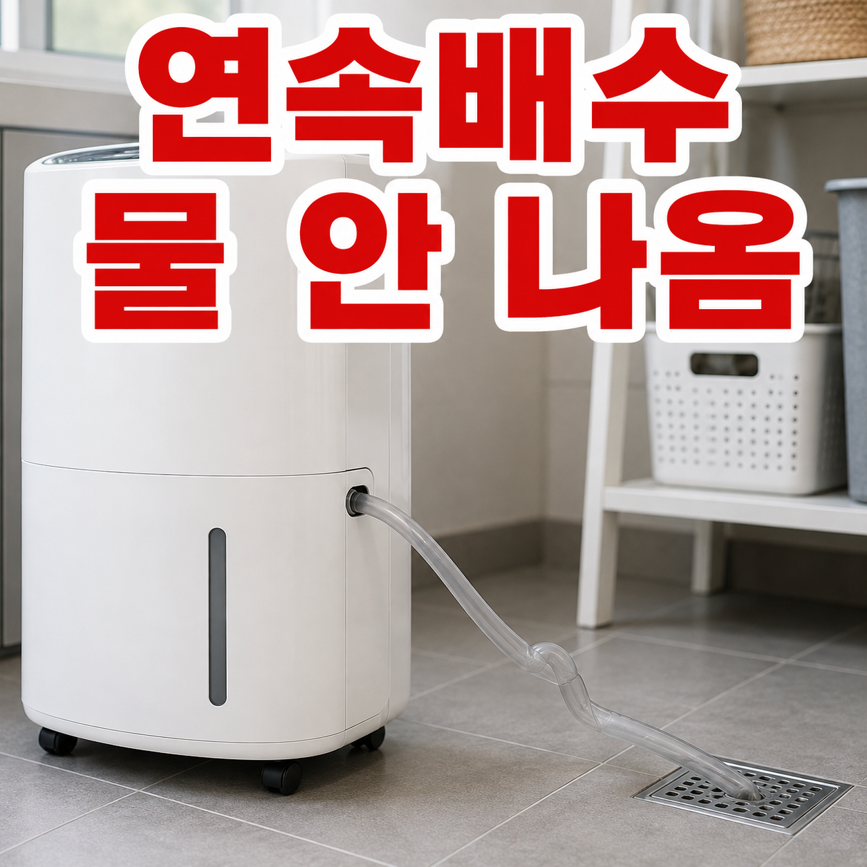 연속배수 물 안 나옴
