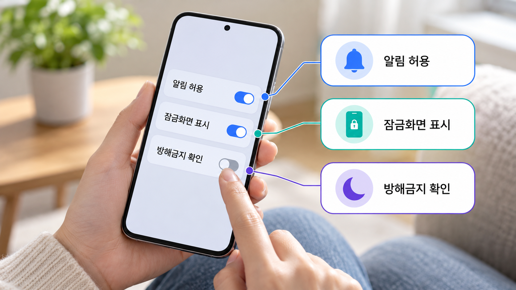 휴대전화 알림 권한 확인