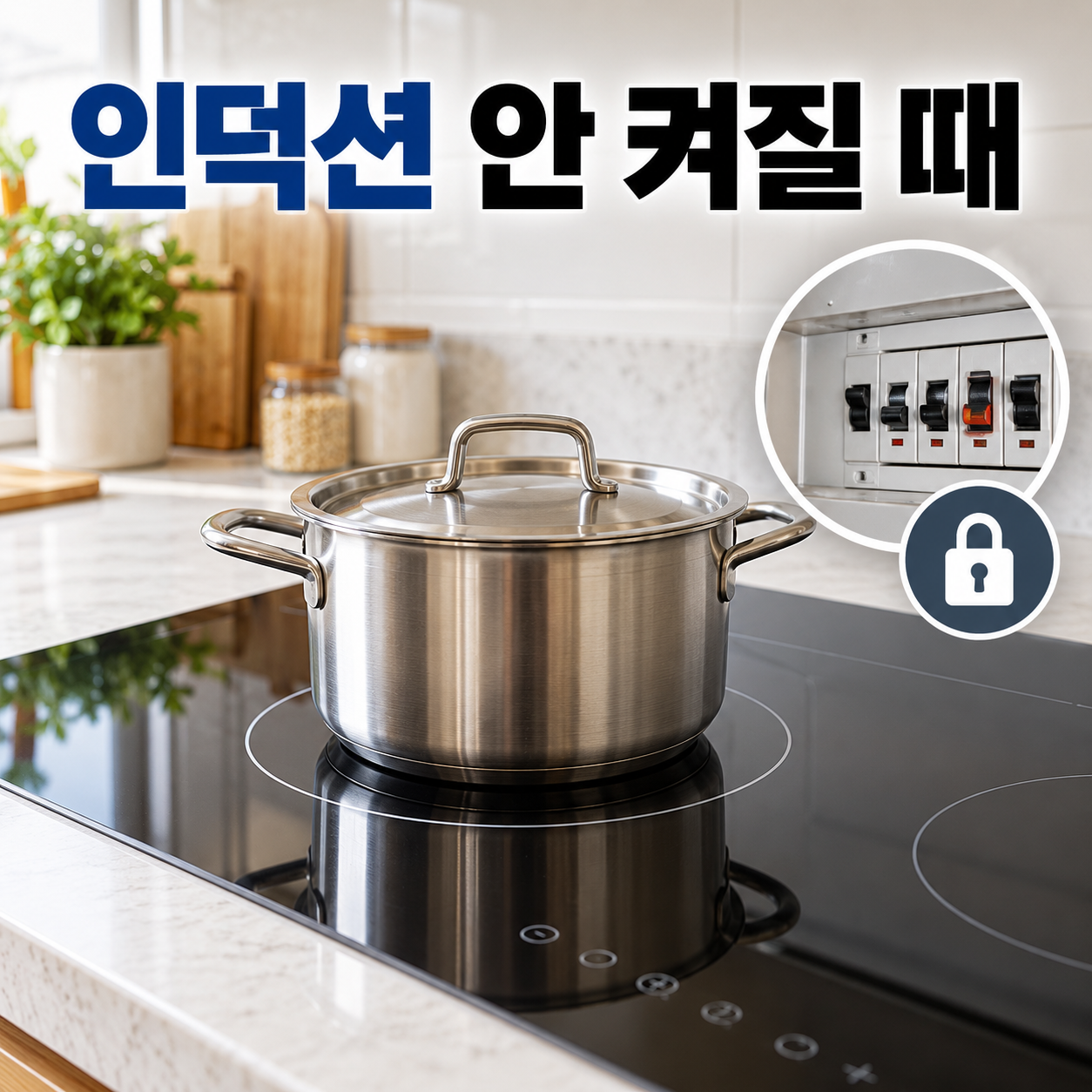 인덕션 전원 안 켜질 때 대표 이미지