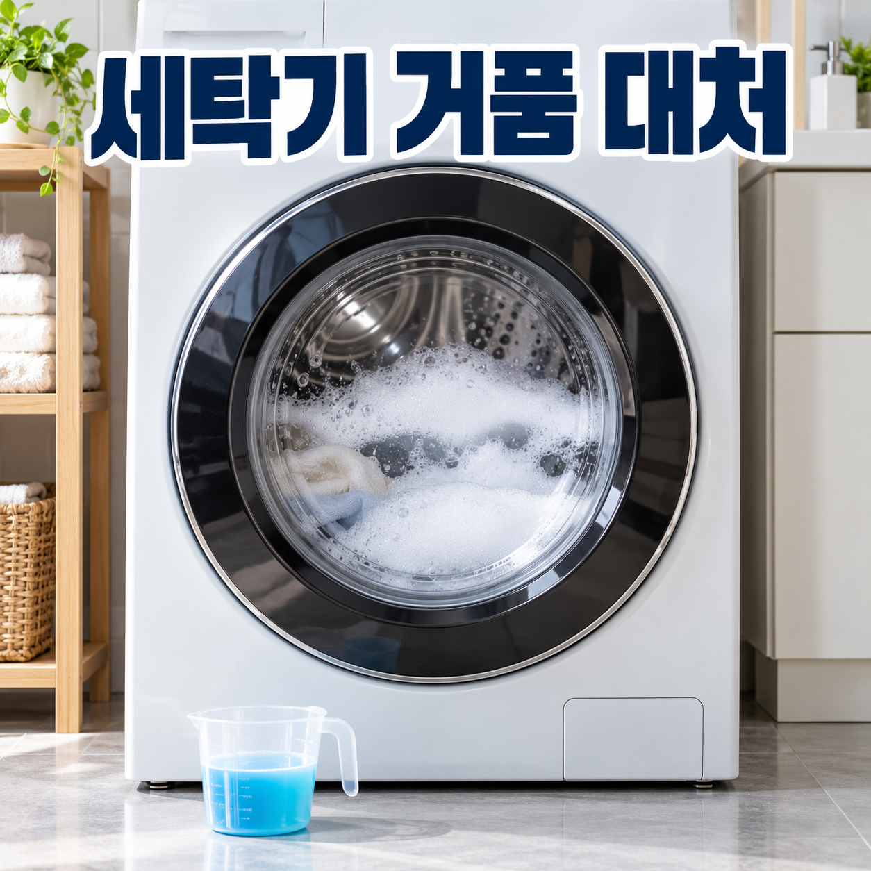 세탁기 거품 대처 대표 이미지