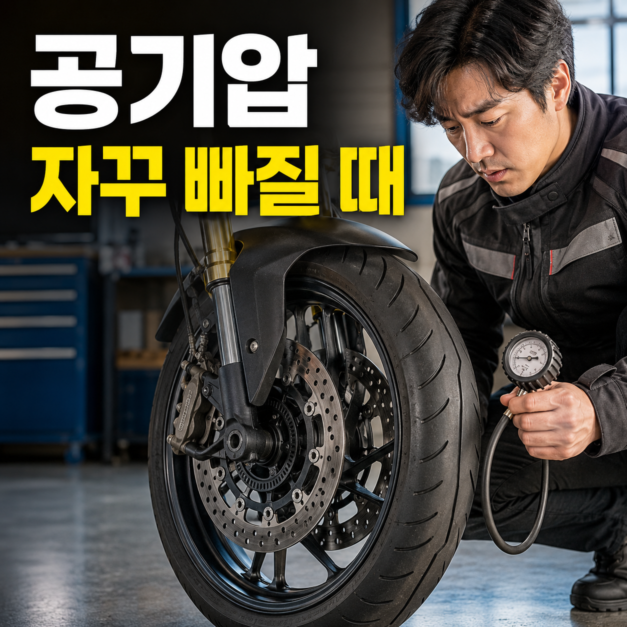 공기압 자꾸 빠질 때
