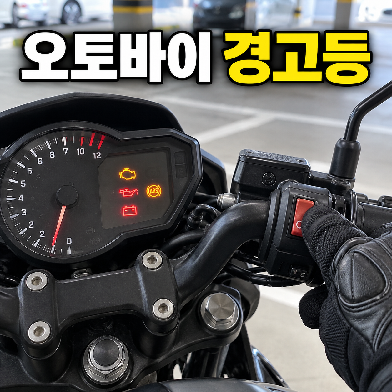 오토바이 경고등