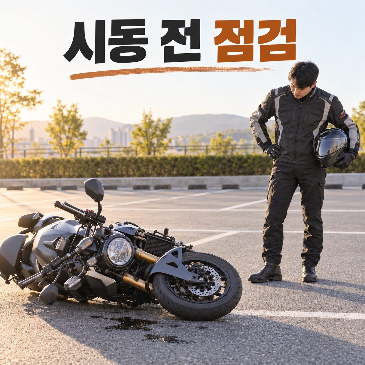 넘어진 뒤 시동 전 점검