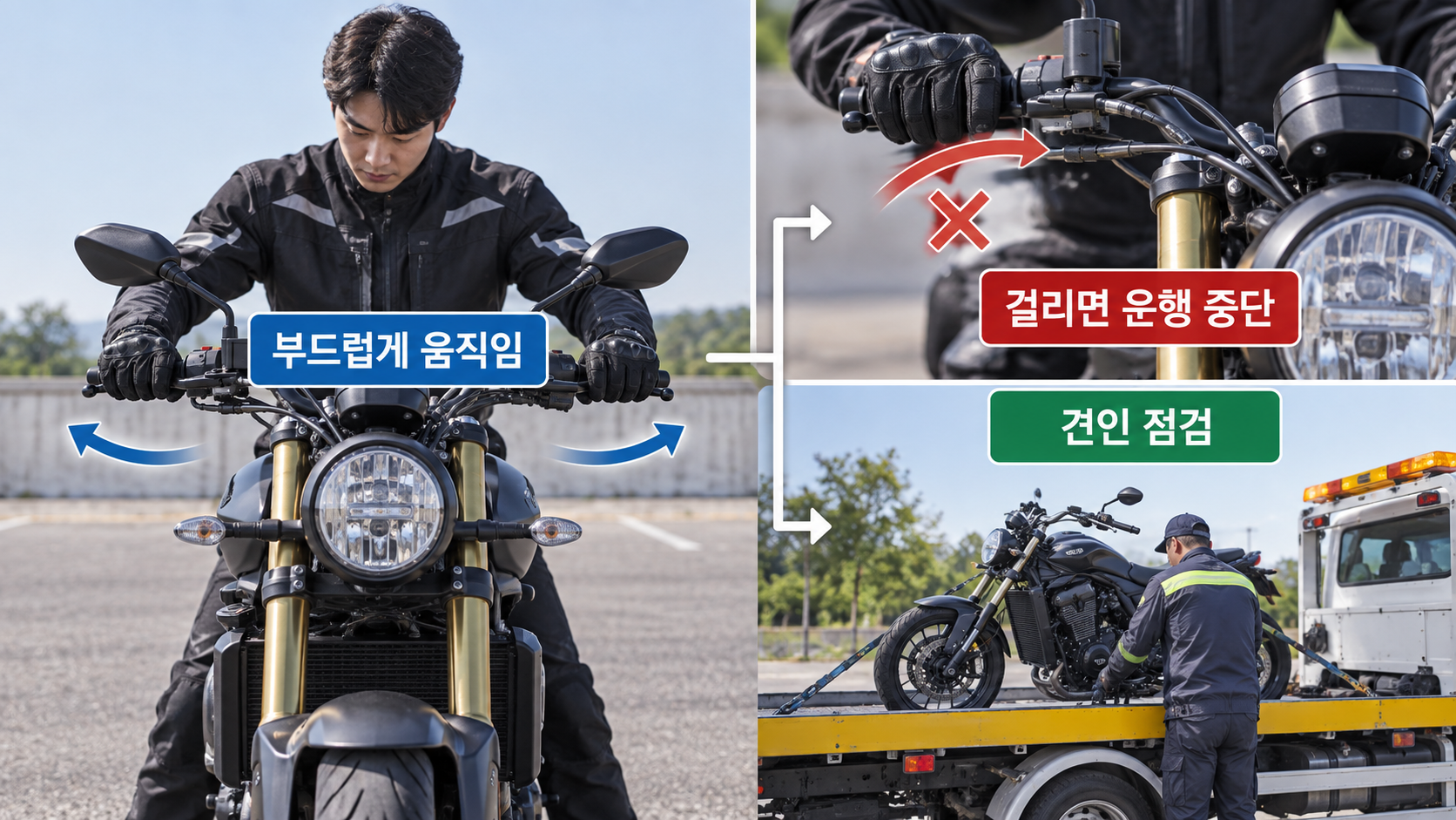 정상과 견인 판단
