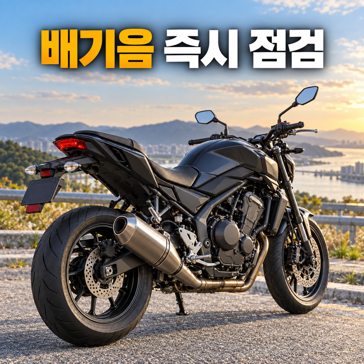 배기음 커짐 즉시 점검