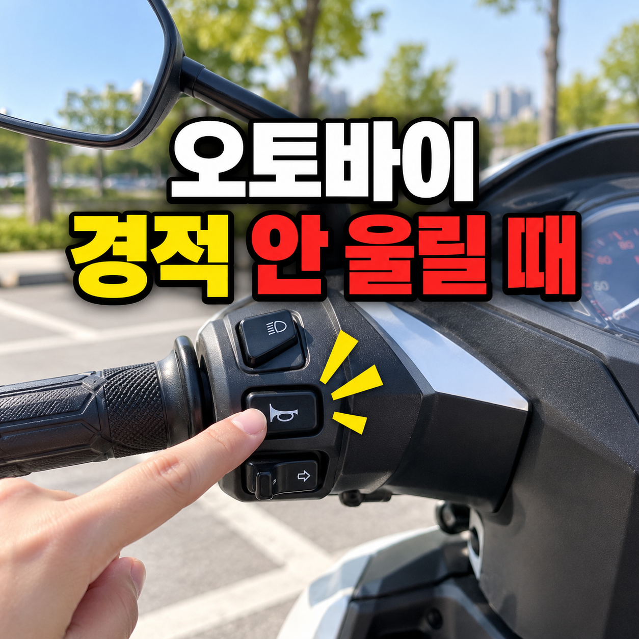 오토바이 경적 안 울릴 때