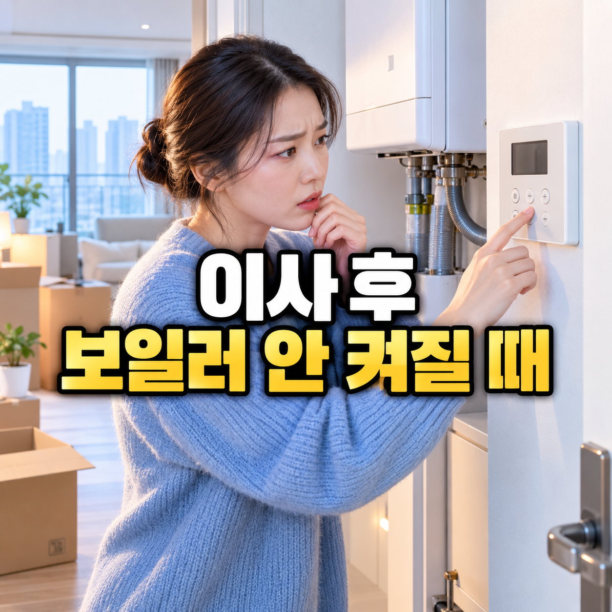 이사 후 보일러 안 켜질 때