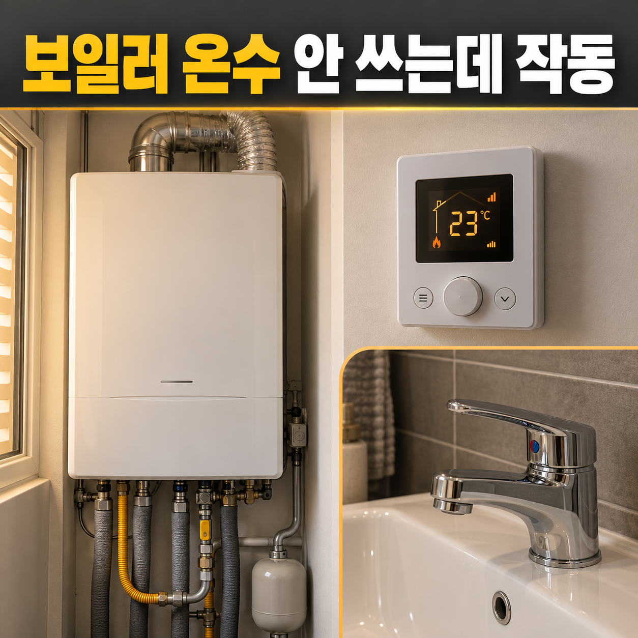 보일러 온수 안 쓰는데 작동