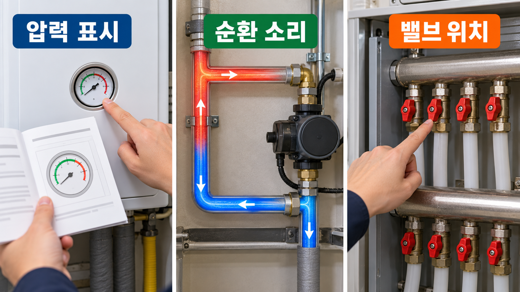 압력과 순환 확인