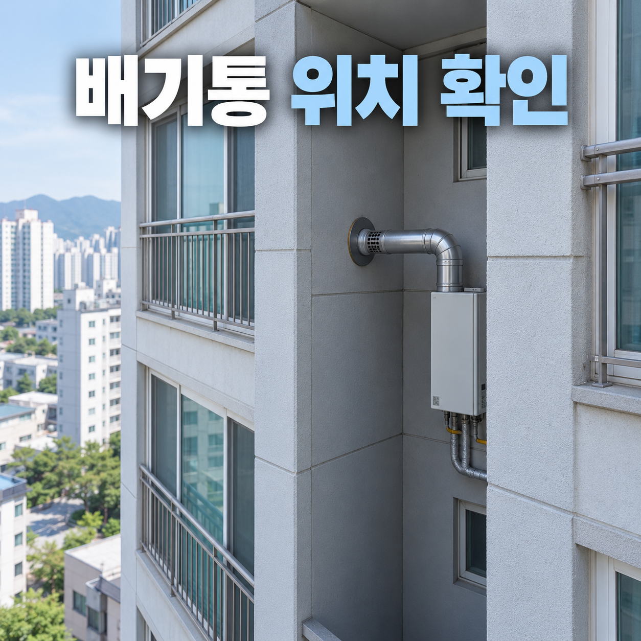 보일러 배기통 위치 확인