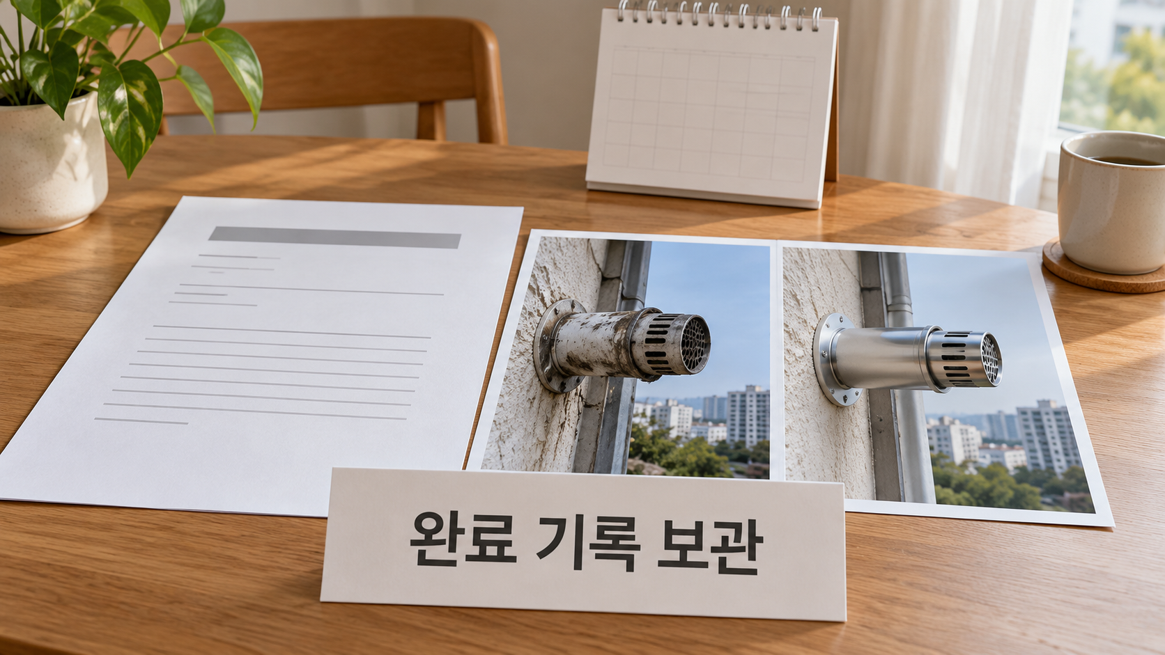 개선 후 시공확인 기록 보관