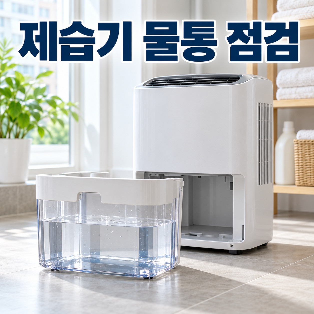 제습기 물통 점검 대표 이미지