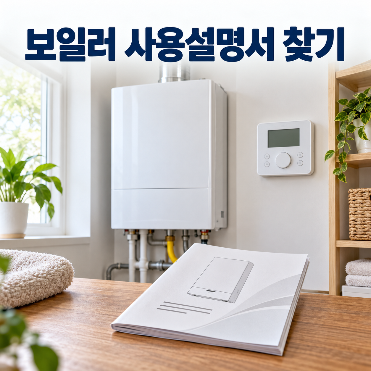 보일러 사용설명서 찾기