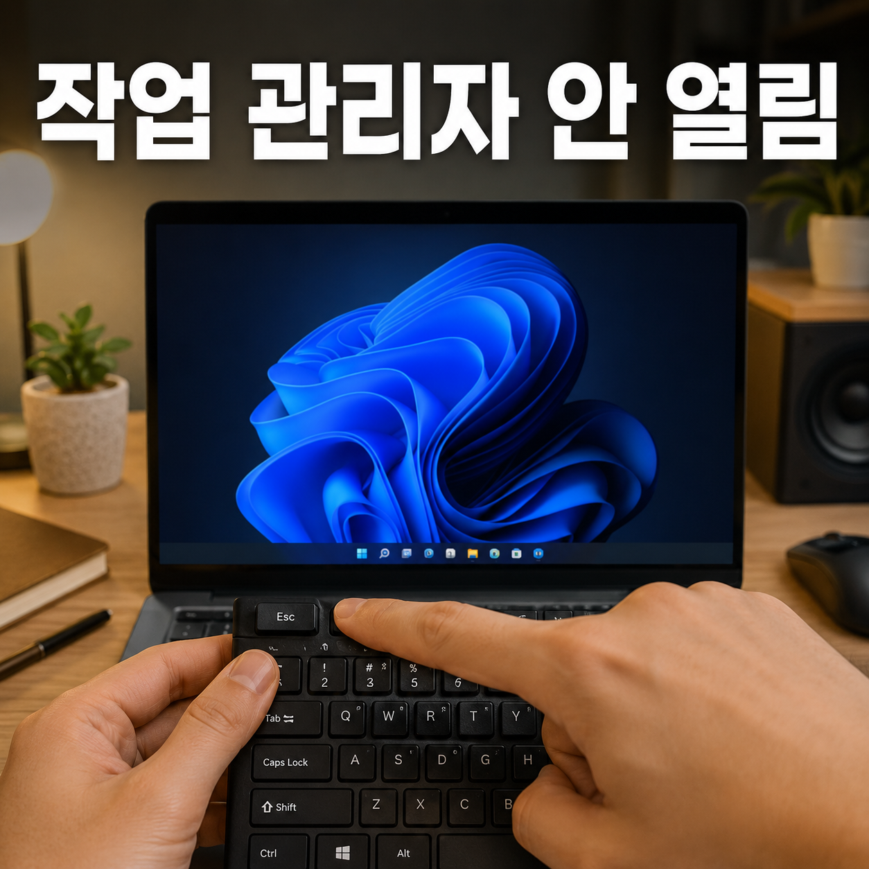 작업 관리자 안 열림