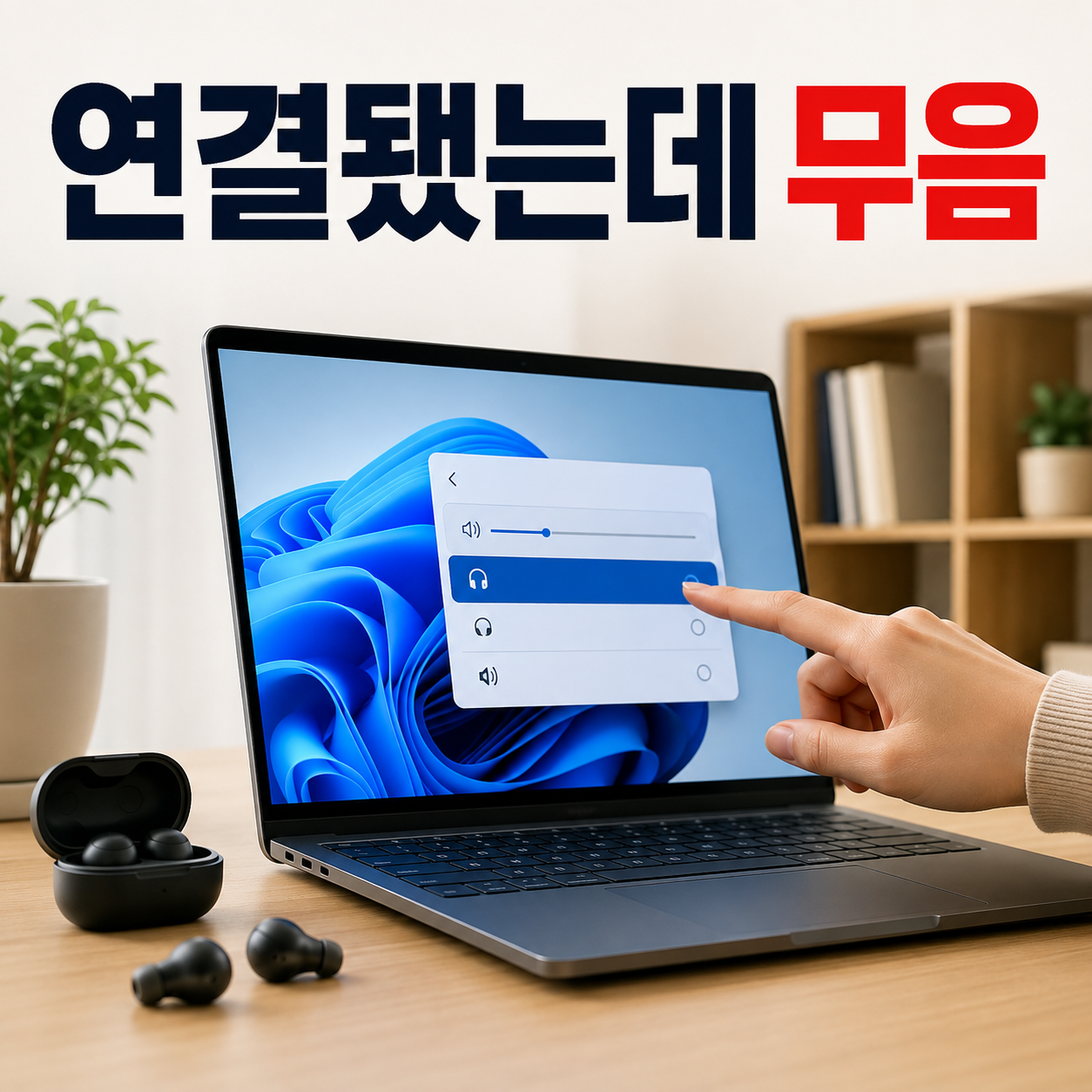 블루투스 이어폰 무음 대표 이미지