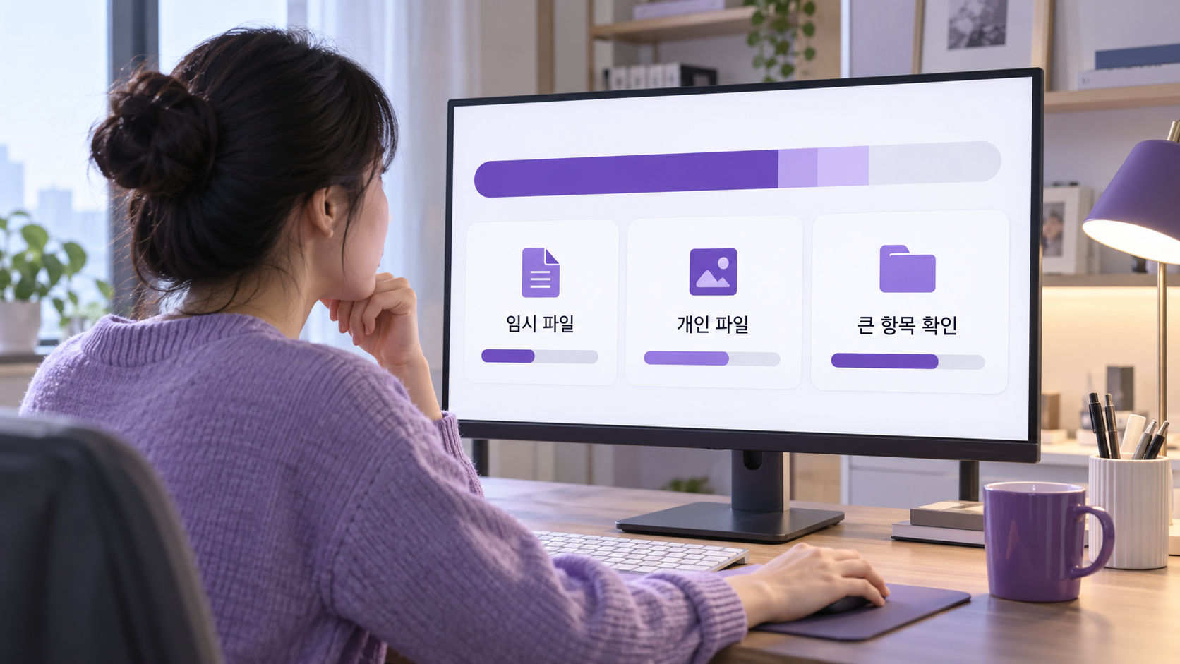 정리 범위 확인