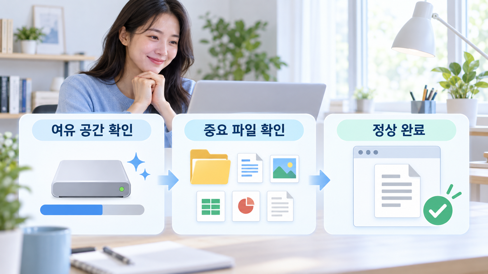 정리 결과 확인