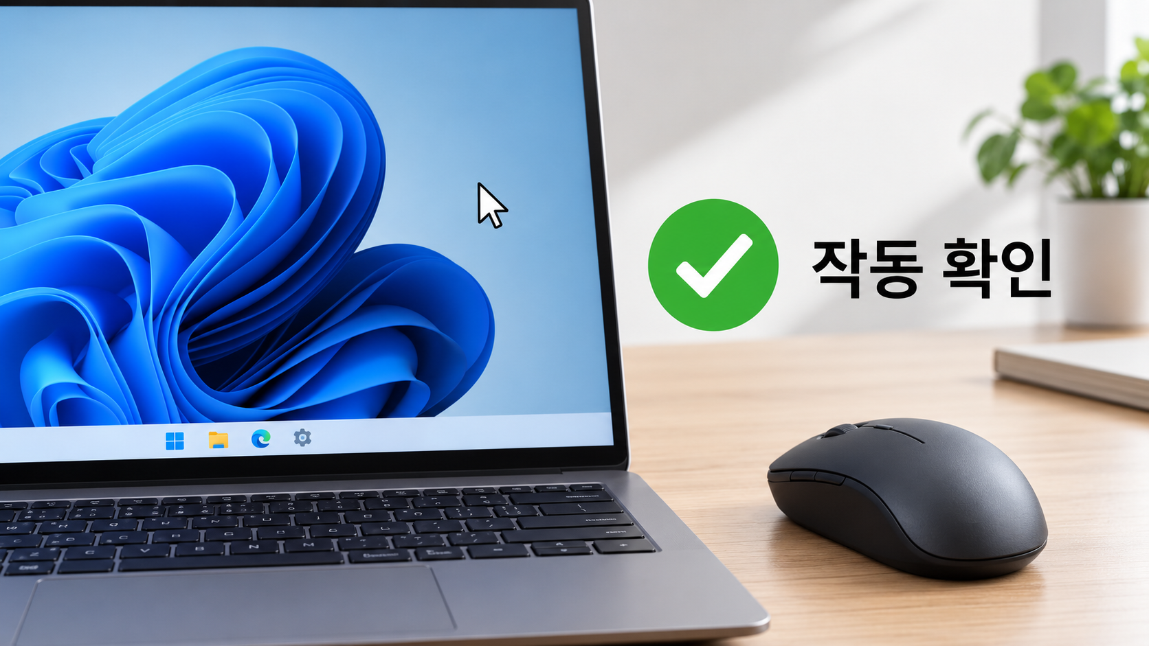 포인터 정상 작동 확인