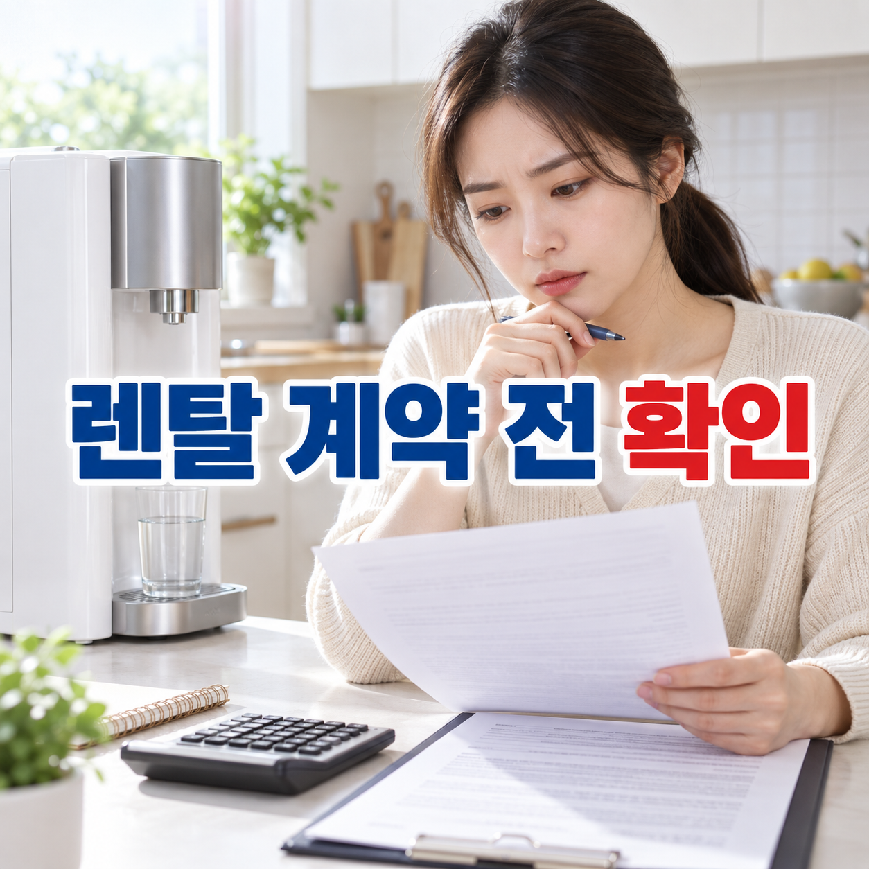 렌탈 계약 전 확인