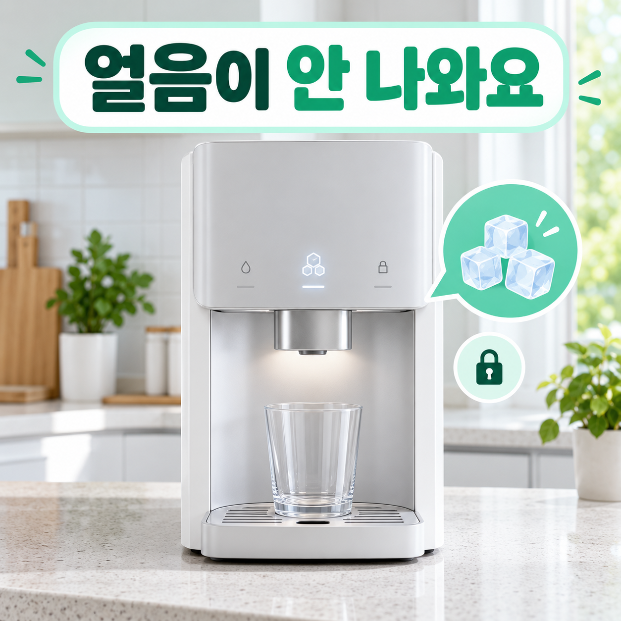 얼음정수기 얼음 안 나올 때 대표 이미지