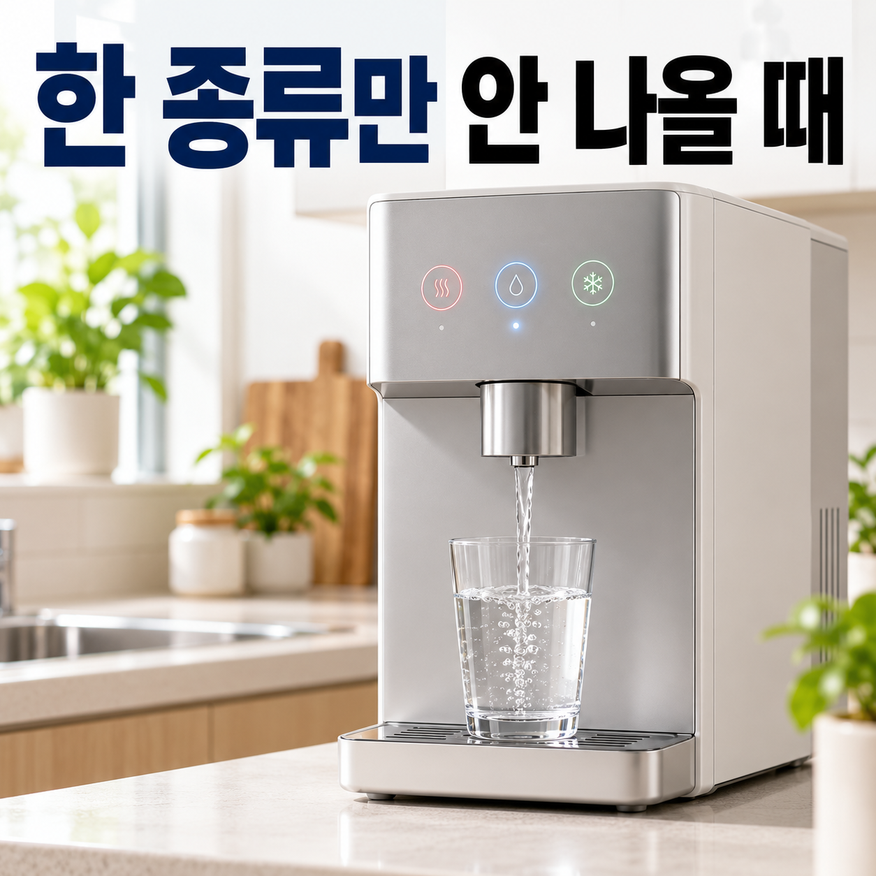 한 종류만 안 나오는 정수기