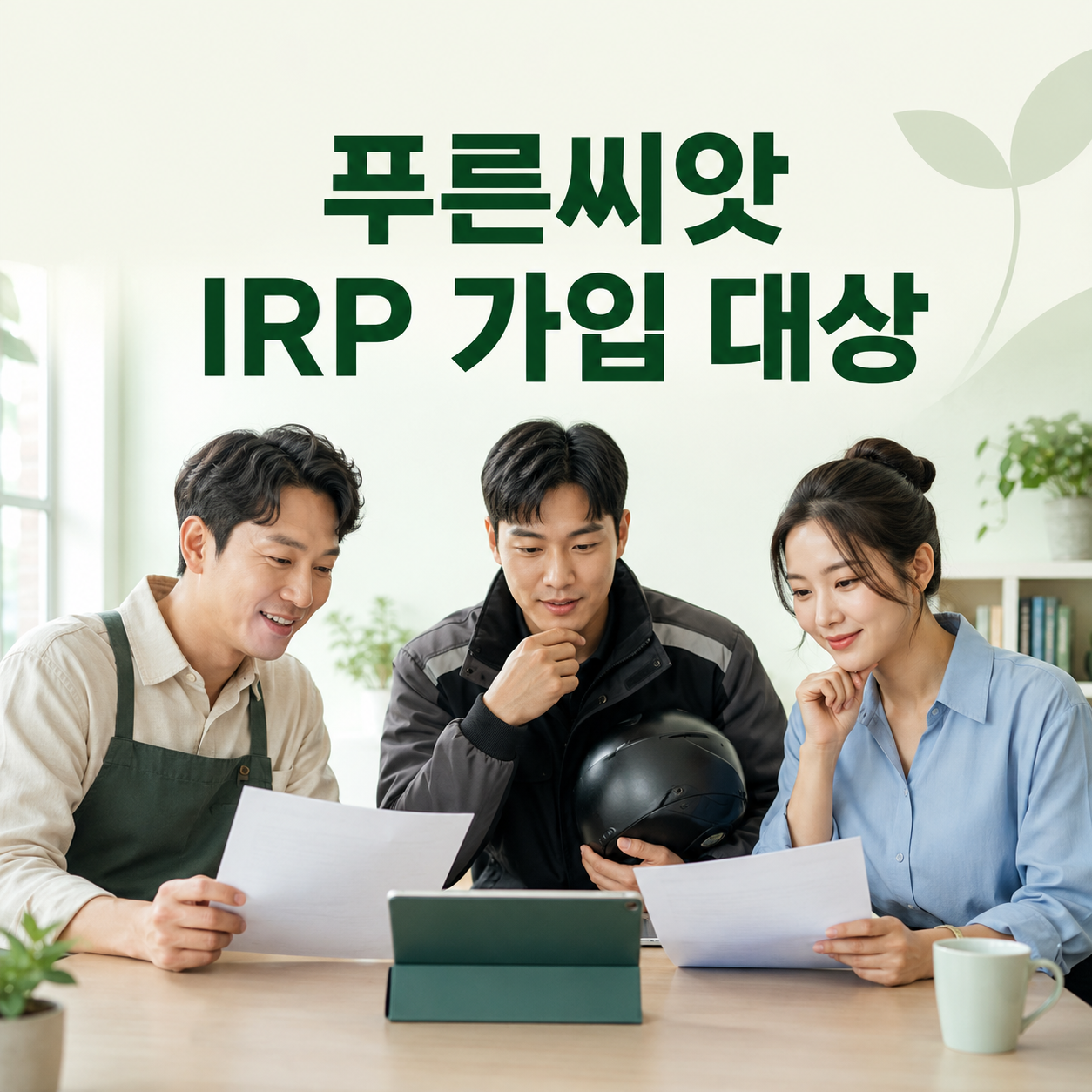 푸른씨앗 IRP 가입 대상