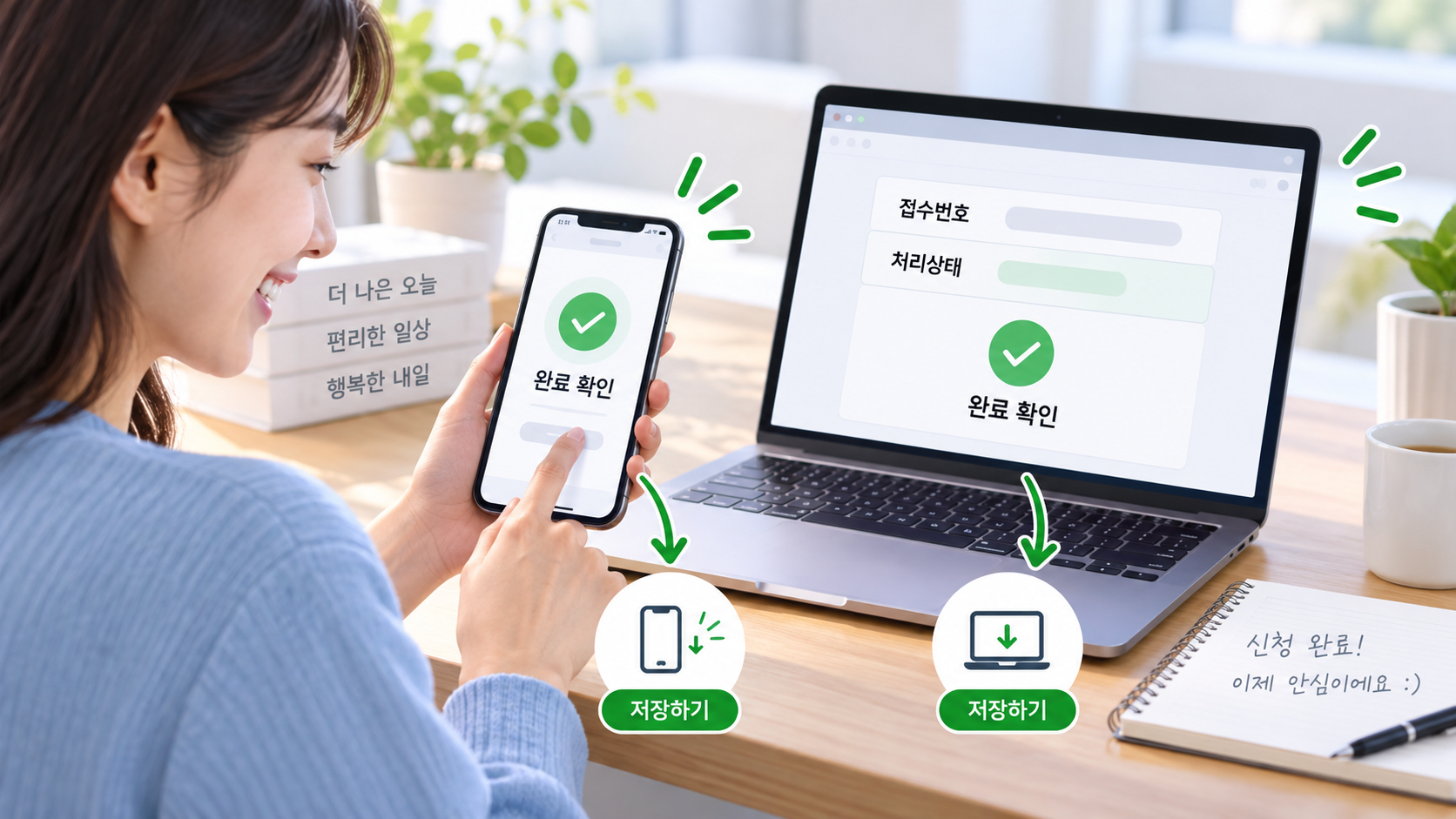 신청 완료 확인