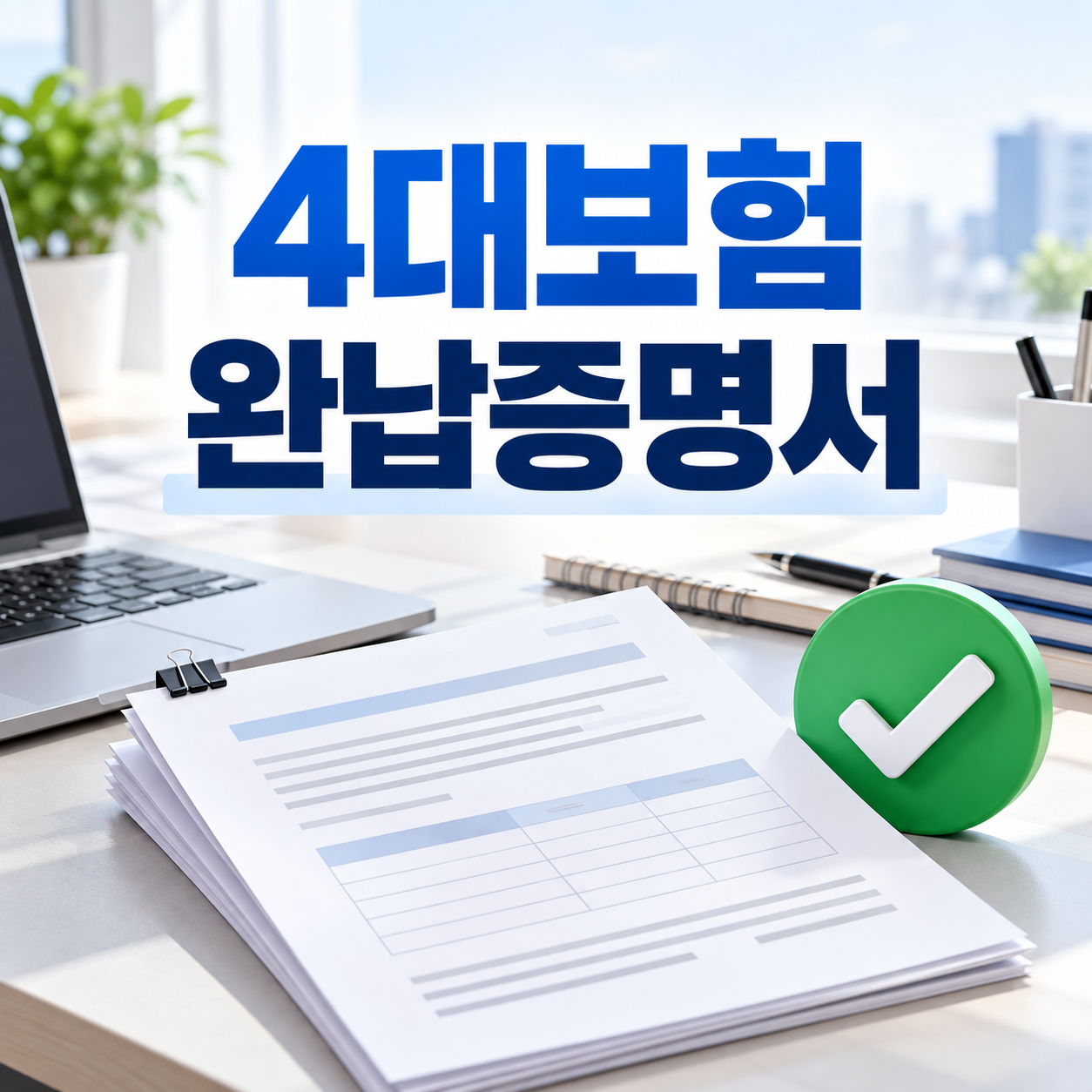 4대보험 완납증명서