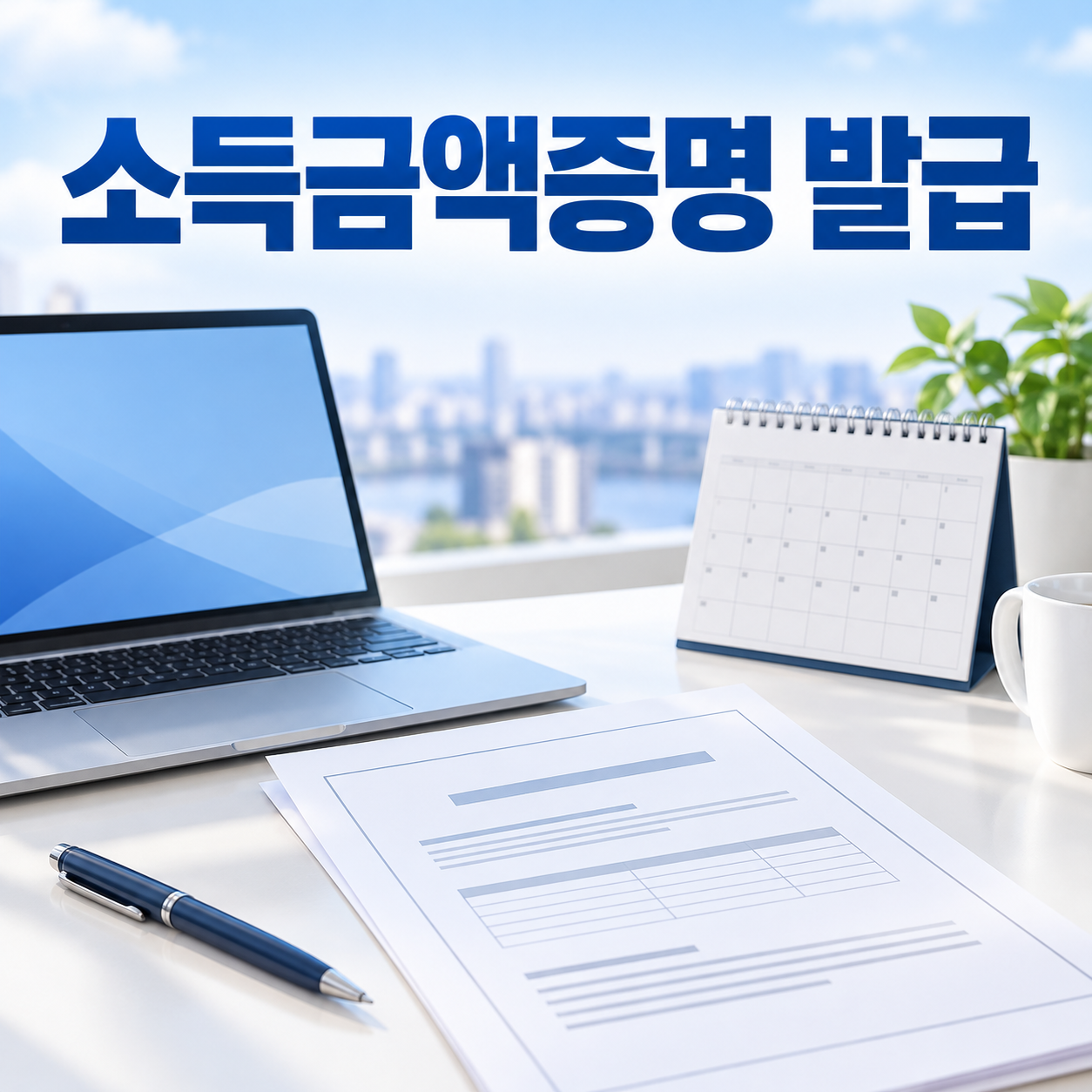 소득금액증명 발급