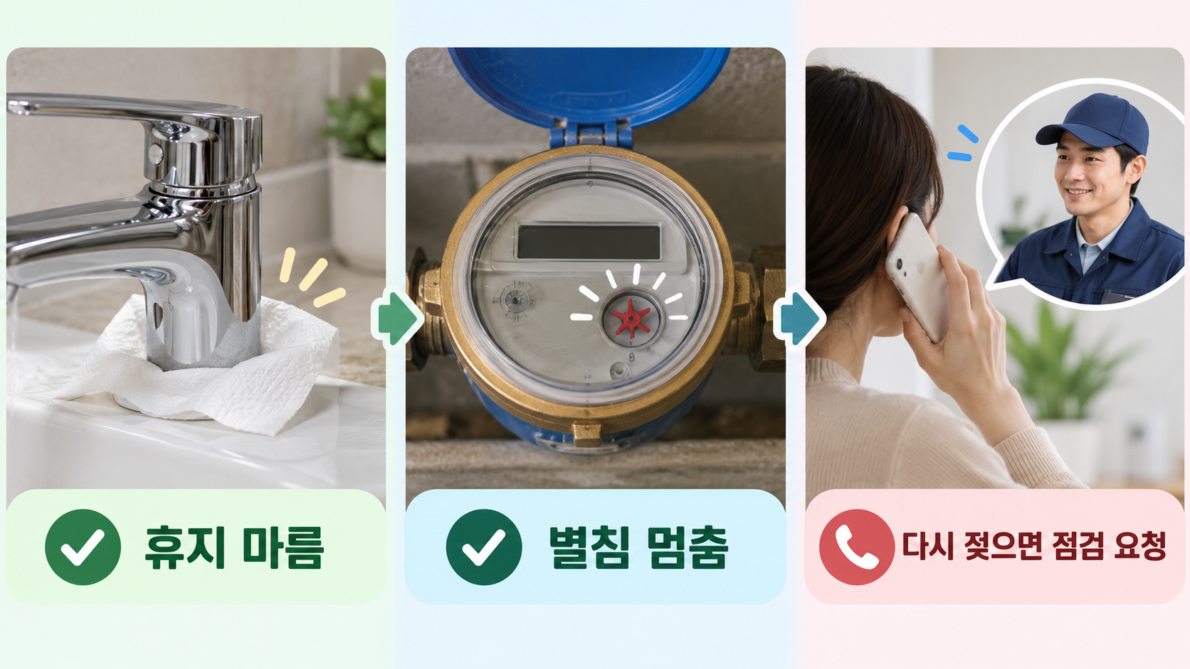 수리 완료와 미해결 판단