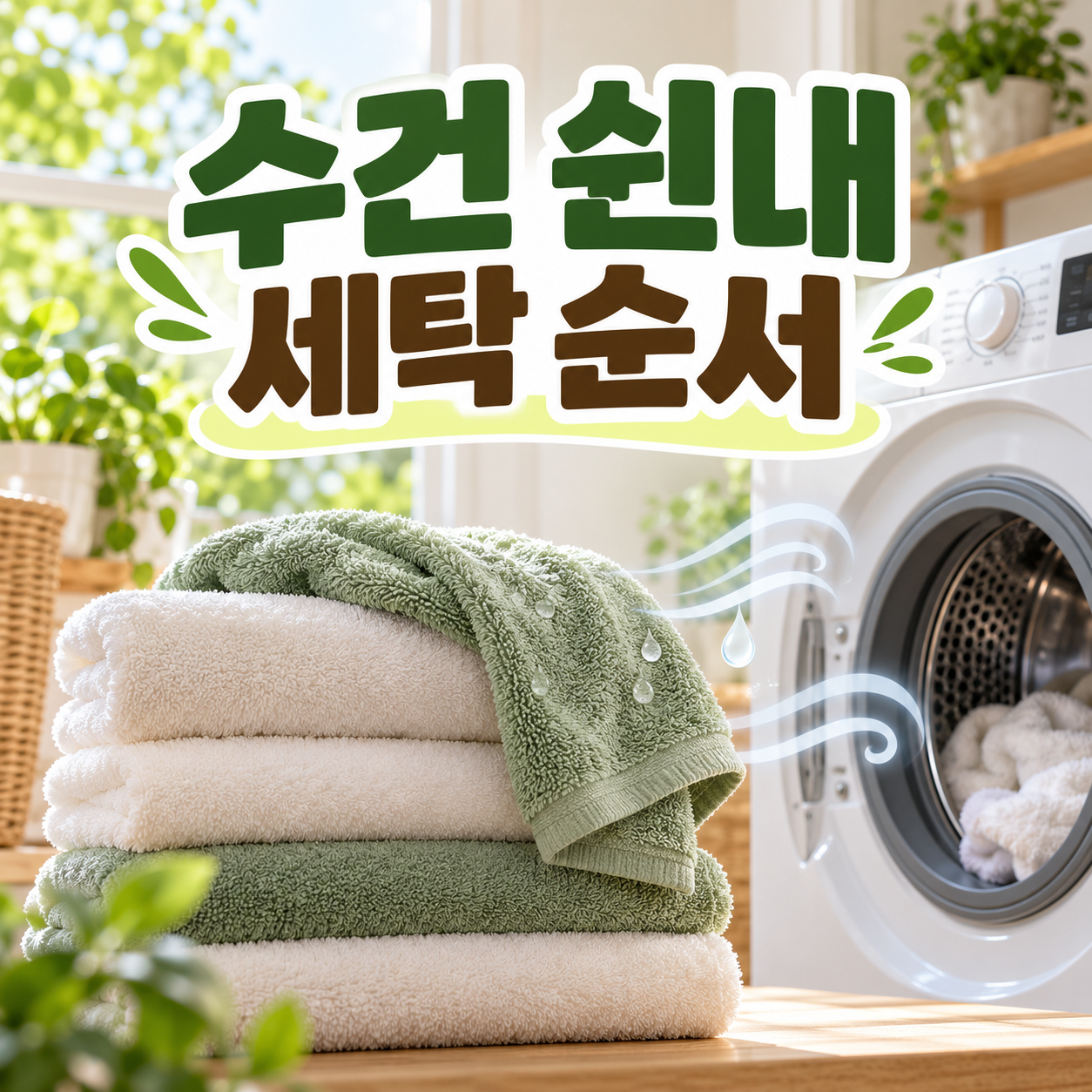 수건 쉰내 세탁 순서